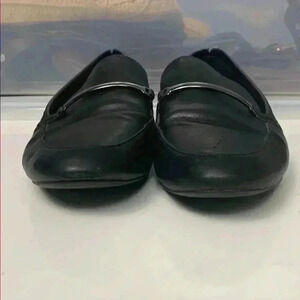 Kelly & Katie Mens Black  Leather Loafers Size 10